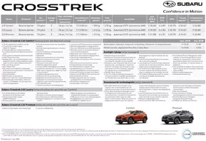 Catalogus van Subaru | Subaru Crosstrek | 2024-07-06T00:00:00.000Z - 2025-07-06T00:00:00.000Z