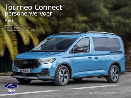 Catalogus van Ford | PL 3753R Tourneo Connect personenvervoer MY2026.25 | 2026-04-08T00:00:00.000Z - 2026-04-22T00:00:00.000Z