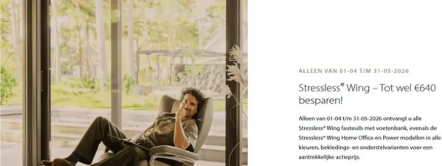 Catalogus van stressless in Hei- en Boeicop | Stressless Promo | 2026-04-09T00:00:00.000Z - 2026-05-31T00:00:00.000Z