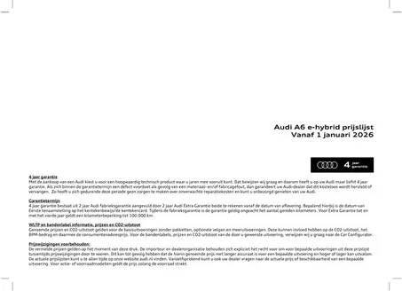 Catalogus van Audi | Prijslijst Audi A6 2601b | 2026-04-10T00:00:00.000Z - 2026-04-24T00:00:00.000Z