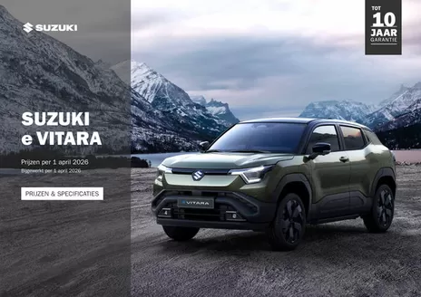 Catalogus van Suzuki | e vitara | 2026-04-13T00:00:00.000Z - 2026-04-27T00:00:00.000Z