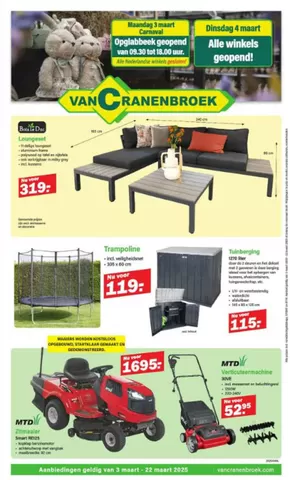 Catalogus van Van Cranenbroek in Eindhoven | Alle winkels geopend! | 2025-03-03T00:00:00.000Z - 2025-03-22T00:00:00.000Z