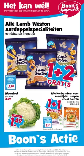 Catalogus van Boon's Markt in Utrecht | Actiefolder Boon's Markt | 2025-03-17T00:00:00.000Z - 2025-03-22T00:00:00.000Z