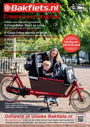 Catalogus van Bakfiets.nl in De Cocksdorp | Create your original | 2025-03-17T00:00:00.000Z - 2025-12-31T00:00:00.000Z
