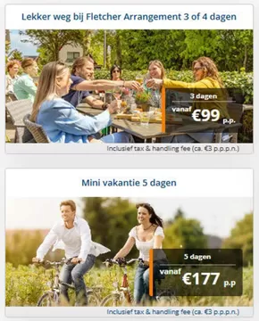 Catalogus van Fletcher Hotels | Lekker weg bij Fletcher Arrangement 3 of 4 dagen | 2025-03-17T00:00:00.000Z - 2025-03-31T00:00:00.000Z