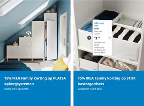 Catalogus van IKEA in Haarlem | 15% ikea family korting op platsa opbergsystemen | 2025-03-20T00:00:00.000Z - 2025-04-07T00:00:00.000Z
