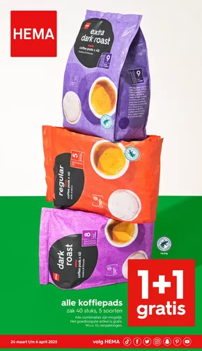 Catalogus van Hema | 1 + 1 Gratis | 2025-03-25T00:00:00.000Z - 2025-04-06T00:00:00.000Z
