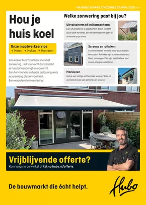Catalogus van Hubo | Hubo Actuele folder | 2025-04-14T00:00:00.000Z - 2025-04-27T00:00:00.000Z