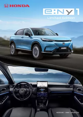 Catalogus van Honda in Velserbroek | Honda e:Ny1 Limited Edition — Prijslijst | 2025-04-17T00:00:00.000Z - 2025-05-01T00:00:00.000Z