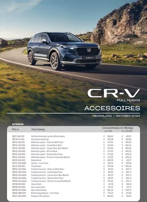 Catalogus van Honda in Velserbroek | Honda CR-V e:HEV Full Hybrid — Prijslijst Accessoires | 2025-04-17T00:00:00.000Z - 2025-05-01T00:00:00.000Z