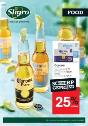 Catalogus van Sligro in Groningen | Exclusieve deals voor onze klanten | 2025-04-24T00:00:00.000Z - 2025-05-12T00:00:00.000Z