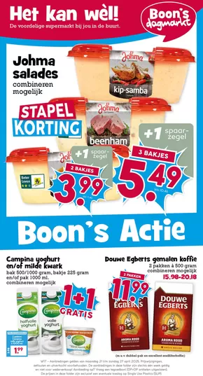 Catalogus van Boon's Markt in Rotterdam | Bespaar nu met onze deals | 2025-04-21T00:00:00.000Z - 2025-04-27T00:00:00.000Z