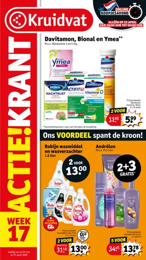 Catalogus van Kruidvat in Amsterdam | Kruidvat folder | 2025-04-21T00:00:00.000Z - 2025-04-27T00:00:00.000Z