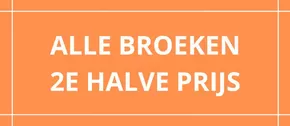 Alle broeken 2e halve prijs