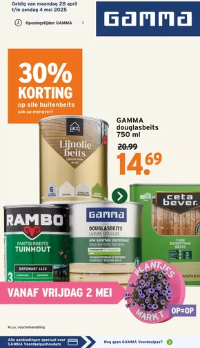 Catalogus van Gamma in Zevenhuizen (Zuid-Holland) | Folder Gamma | 2025-04-28T00:00:00.000Z - 2025-05-04T00:00:00.000Z