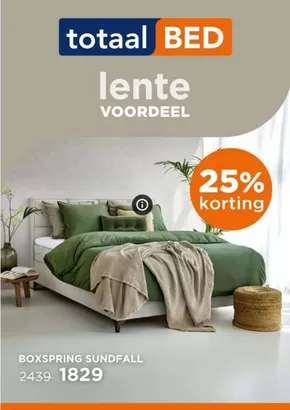 Catalogus van TotaalBED in Utrecht | 25% Korting | 2025-04-29T00:00:00.000Z - 2025-05-05T00:00:00.000Z