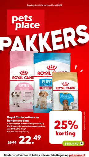Catalogus van Pets Place in Emmen | Pets Place folder | 2025-05-04T00:00:00.000Z - 2025-05-18T00:00:00.000Z