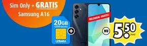 Sim only + gratis Samsung a16