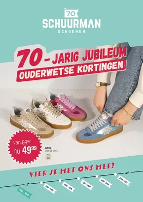 70-jarig jubileum ouderwetse kortingen