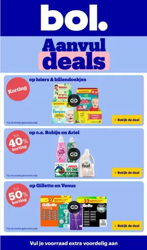 Catalogus van Bol.com in Maastricht | Aanvul deals | 2025-05-06T00:00:00.000Z - 2025-05-11T00:00:00.000Z