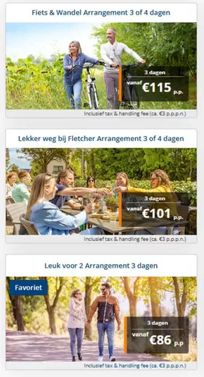 Catalogus van Fletcher Hotels | Fiets & wandel arrangement 3 of 4 dagen | 2025-05-07T00:00:00.000Z - 2025-05-21T00:00:00.000Z