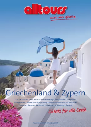 Catalogus van Alltours in Lauwersoog | Griechenland & Zypern | 2025-05-14T00:00:00.000Z - 2025-10-31T00:00:00.000Z