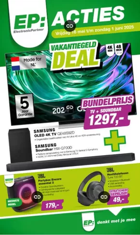 Catalogus van EP in Raamsdonk | Vakantiegeld Deal | 2025-05-15T00:00:00.000Z - 2025-06-01T00:00:00.000Z
