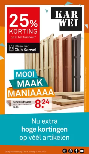 Catalogus van Karwei in Utrecht | Karwei folder | 2025-05-19T00:00:00.000Z - 2025-05-25T00:00:00.000Z