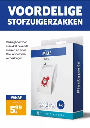 Catalogus van Plentyparts | Voordelige Stofzuigerzakken | 2025-05-21T00:00:00.000Z - 2025-06-04T00:00:00.000Z