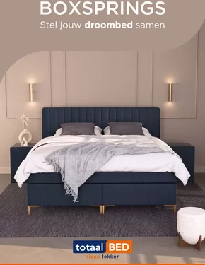 Catalogus van TotaalBED in Drachten | Boxsprings | 2025-05-22T00:00:00.000Z - 2025-06-30T00:00:00.000Z