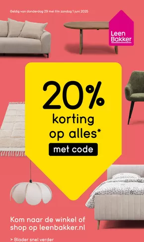 Catalogus van Leen Bakker in Emmen | Leen Bakker folder | 2025-05-29T00:00:00.000Z - 2025-06-01T00:00:00.000Z