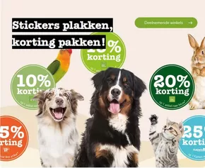Stickers plakken, korting pakken! 