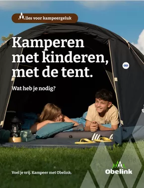 Catalogus van Obelink | Kamperen met kinderen, met de tent. | 2025-06-02T00:00:00.000Z - 2025-06-30T00:00:00.000Z