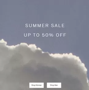 Summer sale Up to 50% off