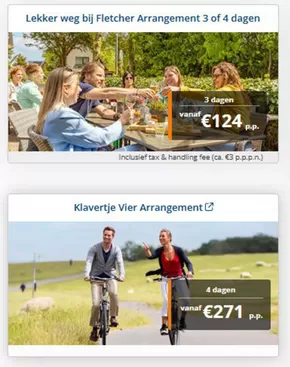Catalogus van Fletcher Hotels | Lekker weg bij Fletcher Arrangement 3 of 4 dagen | 2025-06-13T00:00:00.000Z - 2025-06-27T00:00:00.000Z
