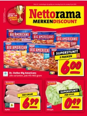 Catalogus van Nettorama in Delfgauw | Folder Nettorama | 2025-06-16T00:00:00.000Z - 2025-06-22T00:00:00.000Z
