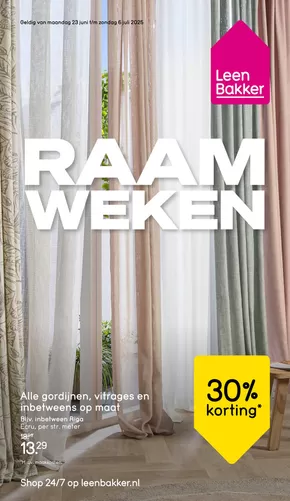 Catalogus van Leen Bakker in Sneek | Leen Bakker folder | 2025-06-23T00:00:00.000Z - 2025-07-06T00:00:00.000Z