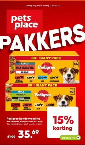 Catalogus van Pets Place in Scheveningen | Pakkers | 2025-06-30T00:00:00.000Z - 2025-07-13T00:00:00.000Z