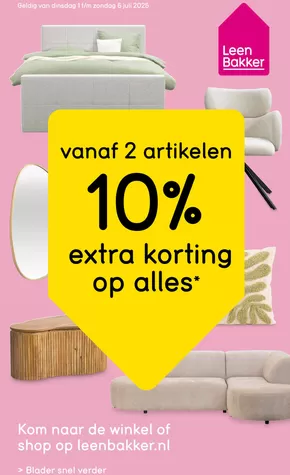 Catalogus van Leen Bakker in Tiel | Leen Bakker folder | 2025-07-01T00:00:00.000Z - 2025-07-06T00:00:00.000Z