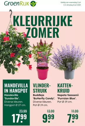 Catalogus van GroenRijk in IJsselstein | GroenRijk folder | 2025-07-02T00:00:00.000Z - 2025-07-08T00:00:00.000Z